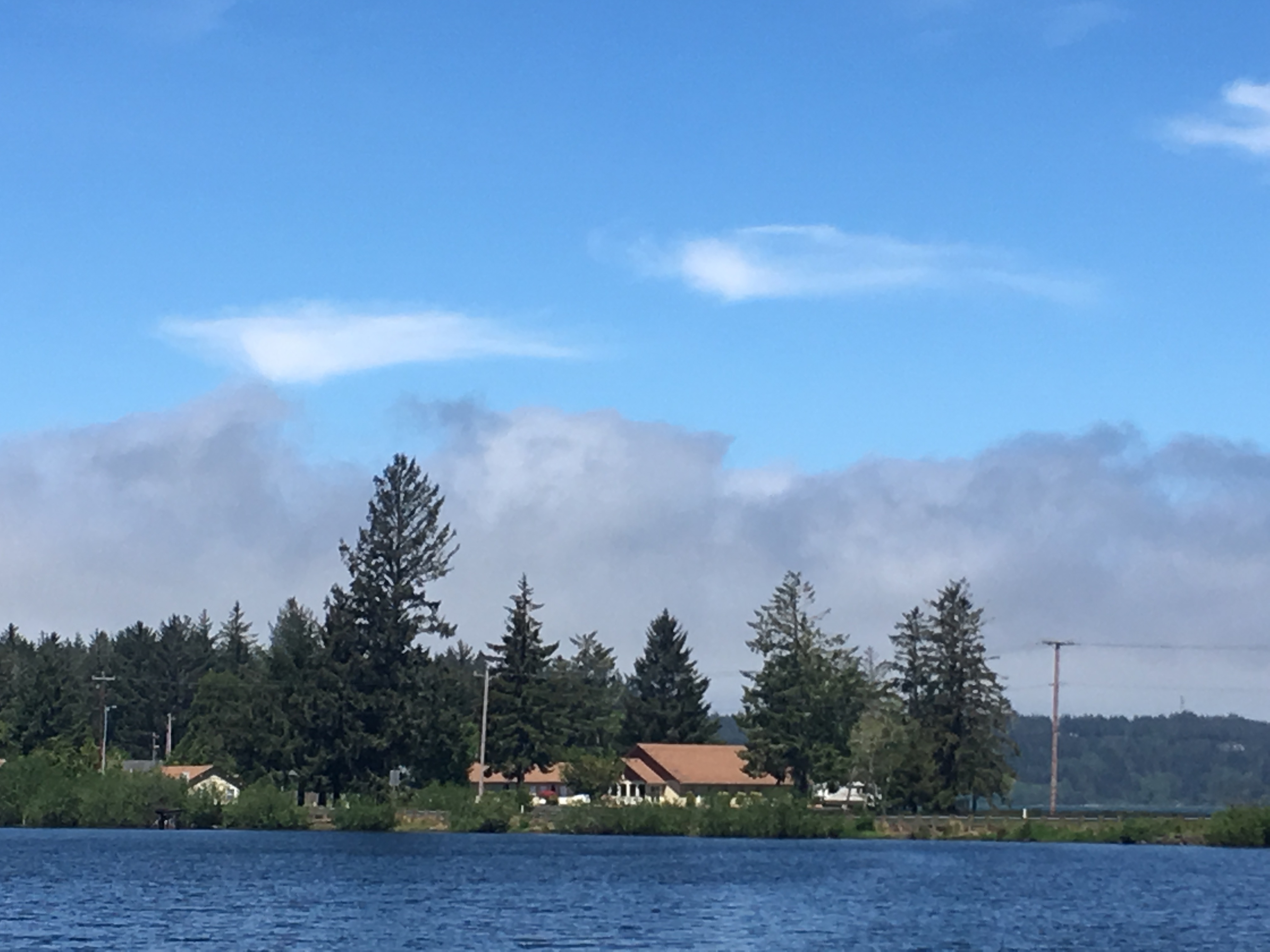 across Eckman Lake